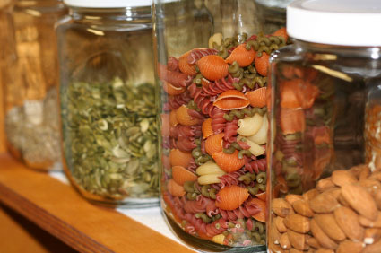 glass food storage jars